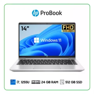 LAPTOP HP PROBOOK 450 G9 7G951LS INTEL CORE I7, 1255U / 24GB RAM / 512GB SSD / 15.6″ WUXGA (1920 X 1080) / WINDOWS 11 PRO