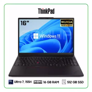 LAPTOP LENOVO THINKPAD P16s Gen 3 21KS001HUS INTEL CORE ULTRA 7, 155H / 16GB RAM / 512GB SSD / 16” WUXGA (1920 X 1200) / WINDOWS 11 PRO