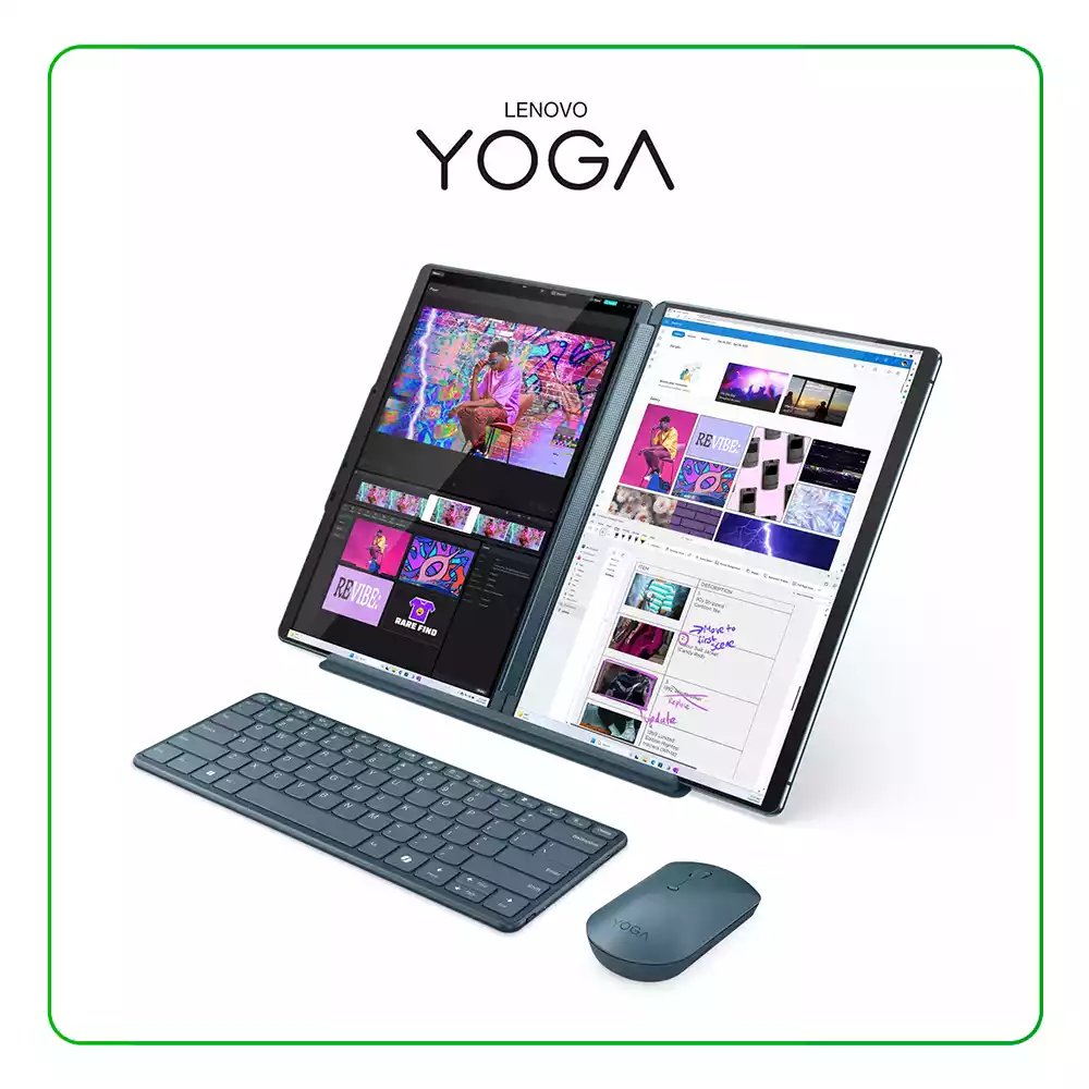LAPTOP LENOVO YOGA BOOK 9 13IMU9 INTEL CORE ULTRA 7, 155U / 16GB RAM / 1TB SSD / 13.3″ 2.8K WQXGA+ (2880 X 1800) OLED, TÁCTIL