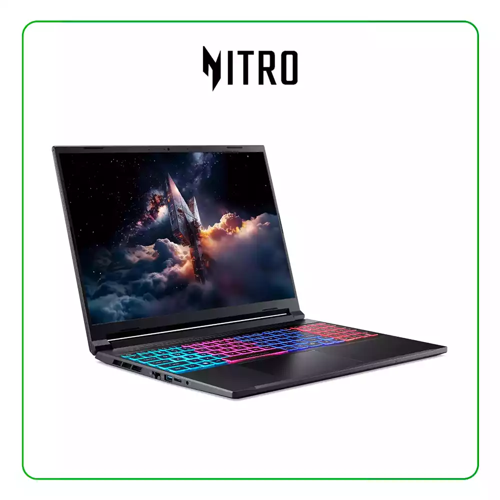 LAPTOP ACER NITRO V 16S Ai AMD RYZEN 7, 260 / 32GB RAM / 1TB SSD / 16" (1920 X 1200) IPS / NVIDIA RTX 5060 8GB / WINDOWS 11